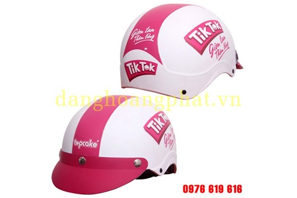 Mũ bảo hiểm logo Topcake - Mũ Bảo Hiểm Đặng Hoàng Phát - Công Ty TNHH Sản Xuất Thương Mại Đặng Hoàng Phát